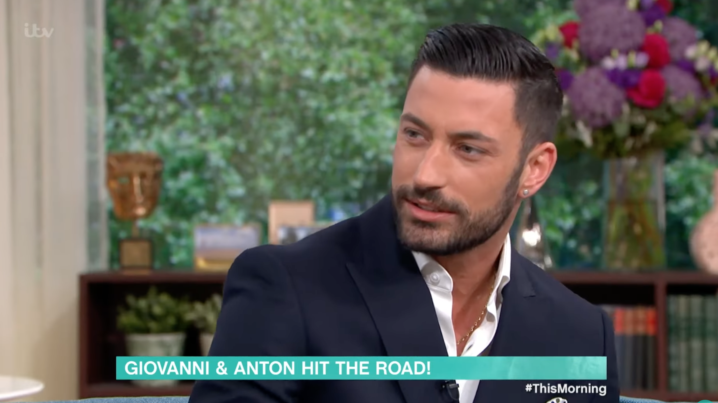 Close up of Giovanni Pernice being interviewed on This Morning