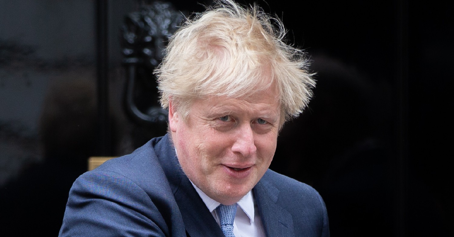 Boris Johnson smiling