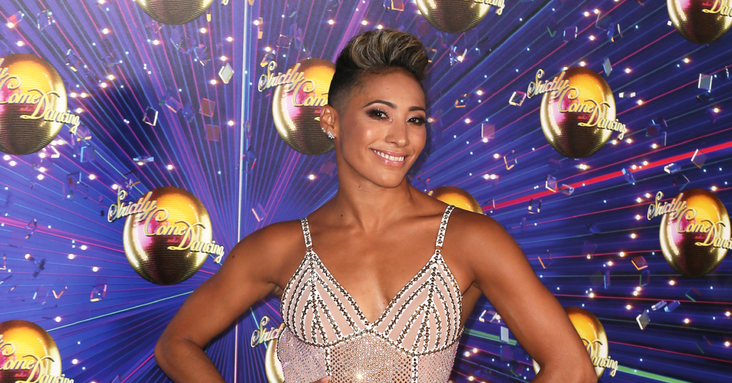 Karen Hauer poses at Strictly launch
