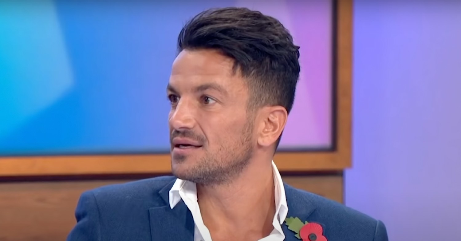 Peter Andre looking to the left on Loose Women