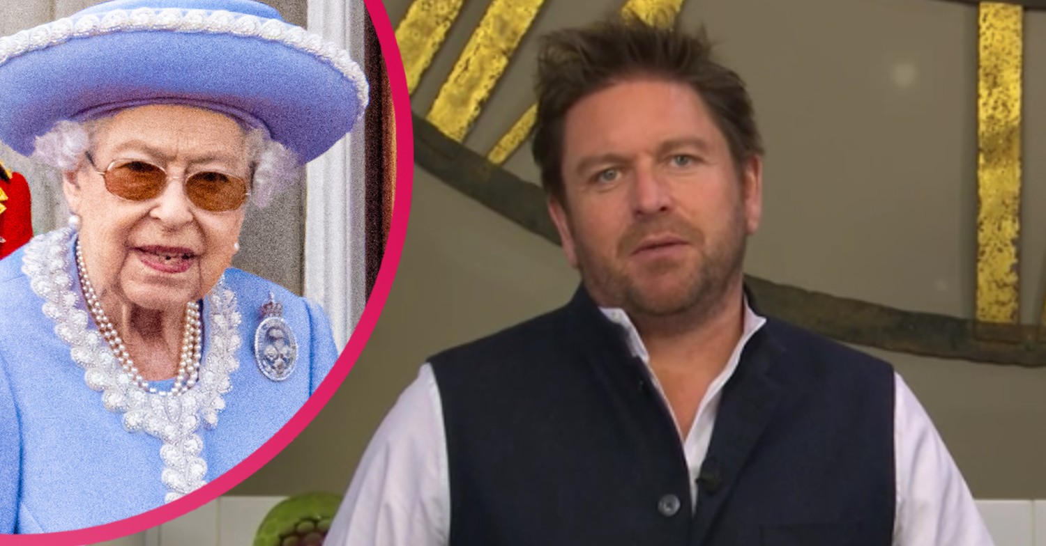 James Martin on Saturday Morning and the Queen inset