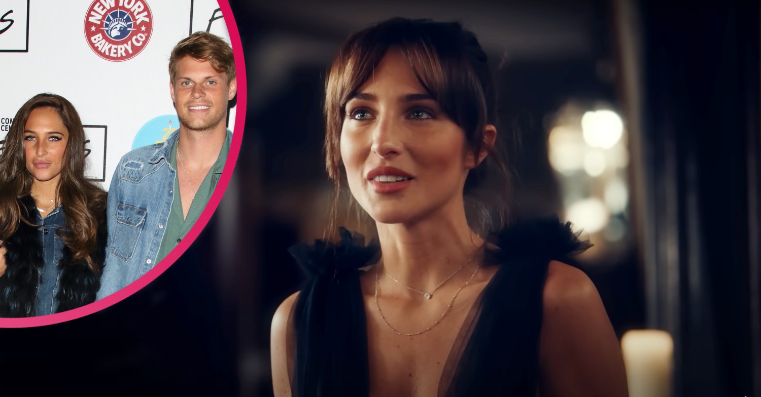 Maeva D'Ascanio and James Taylor smiling