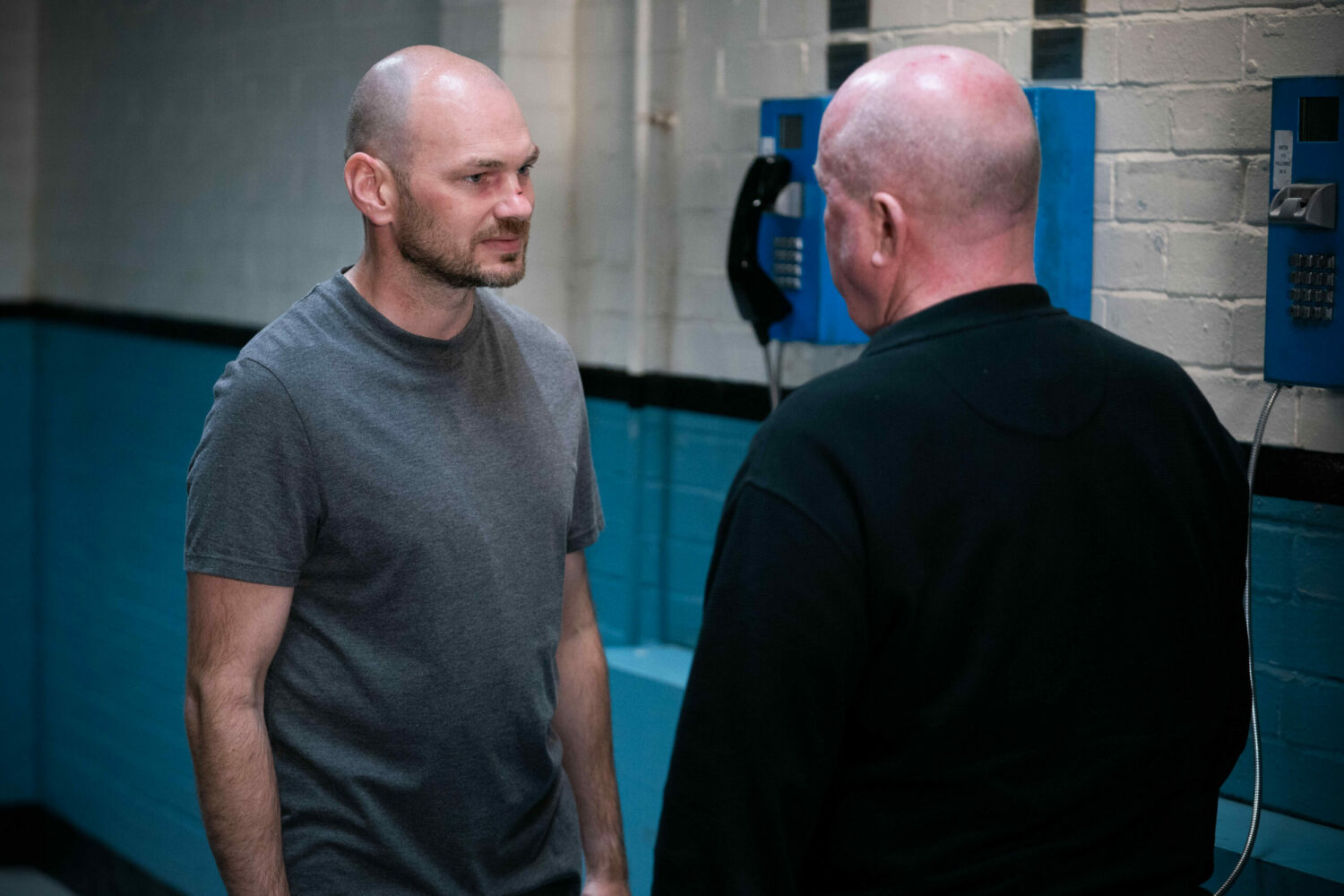 Craig threatens Phil in prison EastEnders