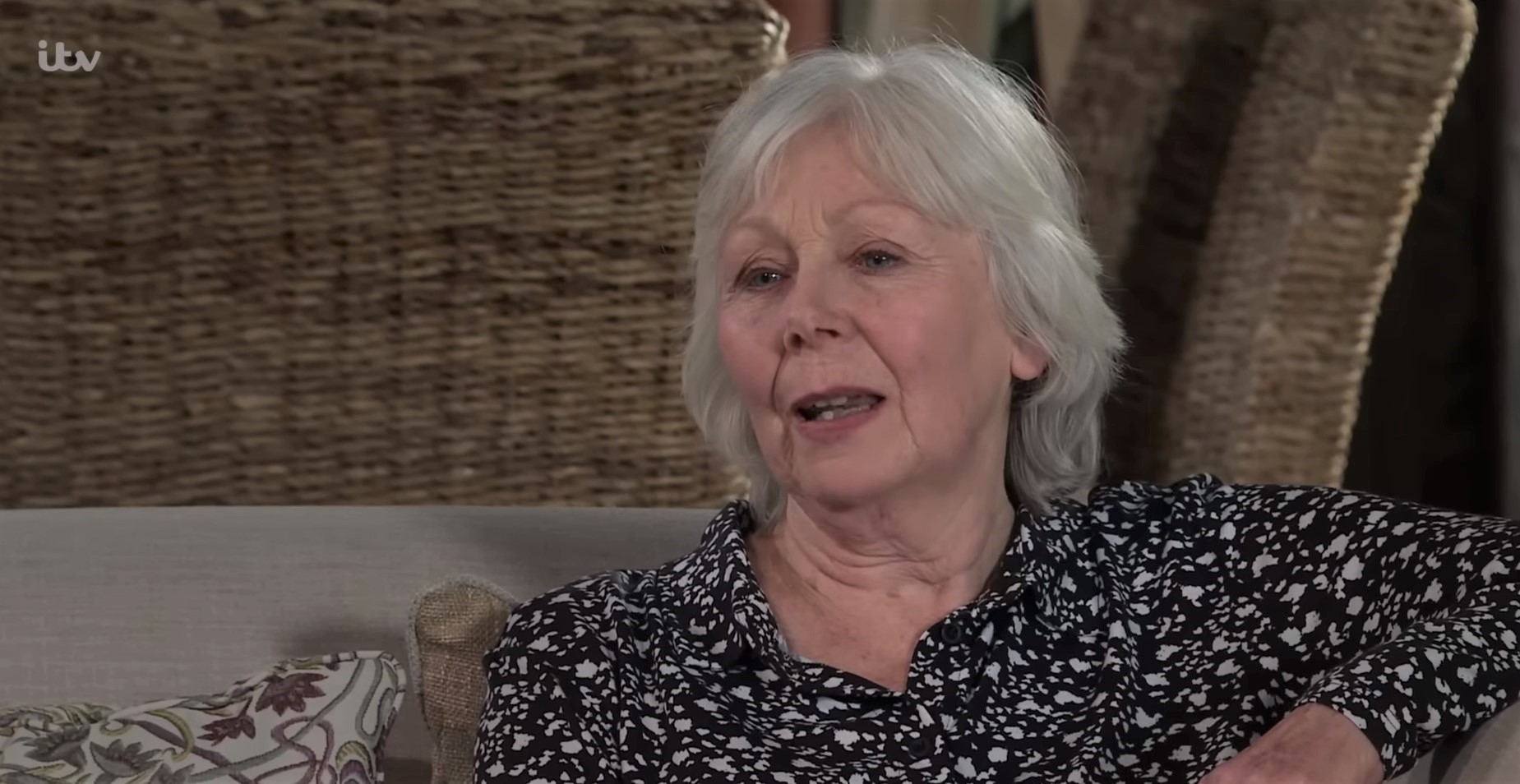 Coronation Street Wendy Crozier looks unsure as she lies about knowing Coronation Street