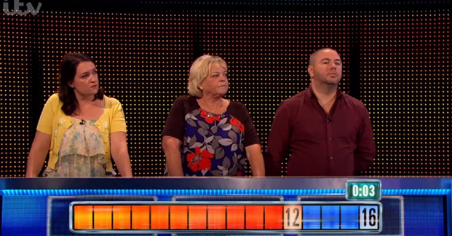 The Chase contestants during the Final Chase 