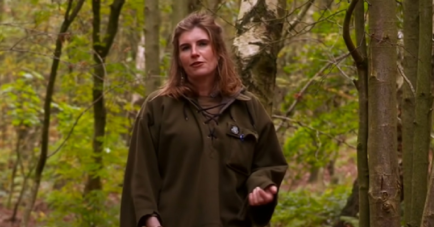 Amanda Owen speaking to the camera on This Morning