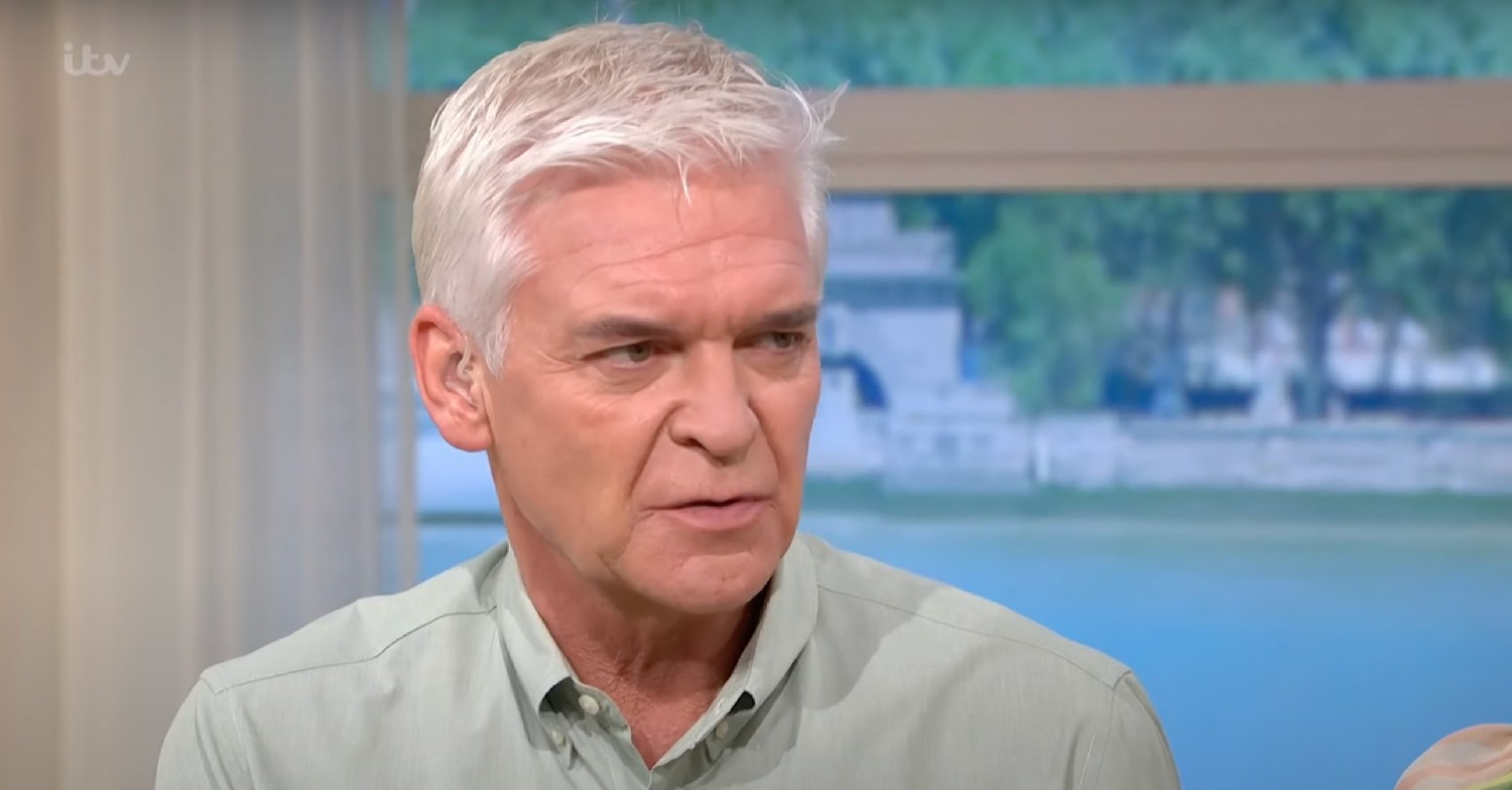 Phillip Schofield looking concerned on This Morning