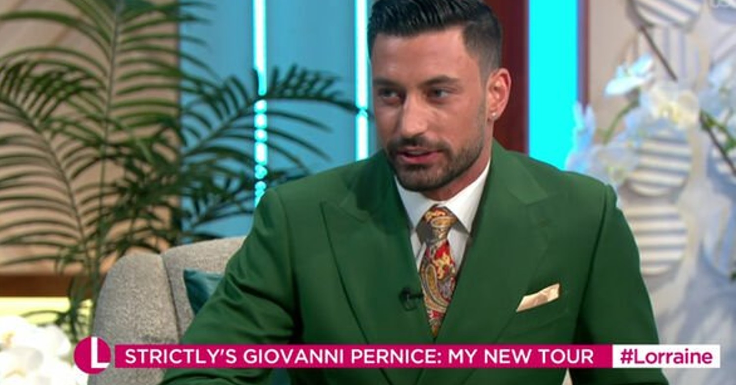 Giovanni Pernice discussing his tour on Lorraine
