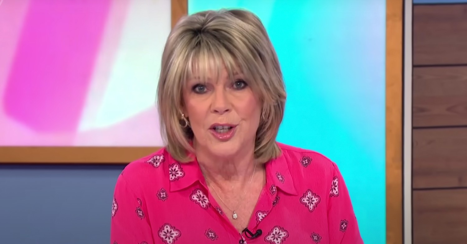 Ruth Langsford speaking to camera on Loose Women
