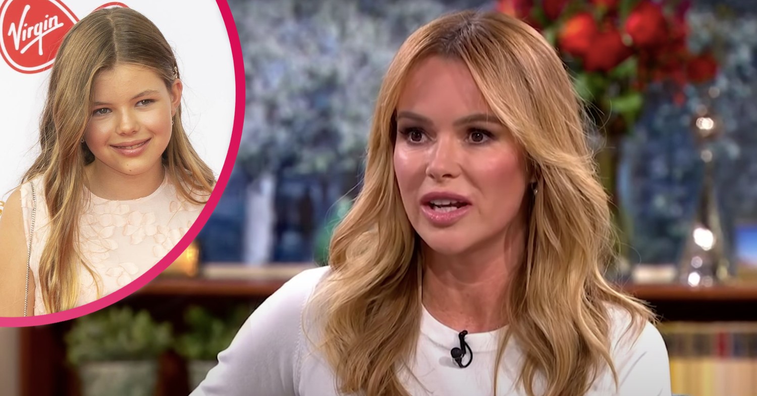 Amanda Holden and her daughter Lexi smiling