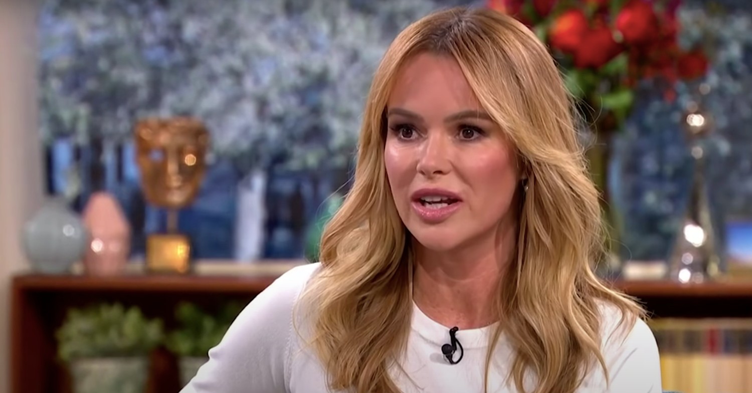 Amanda Holden looks shocked on This Morning