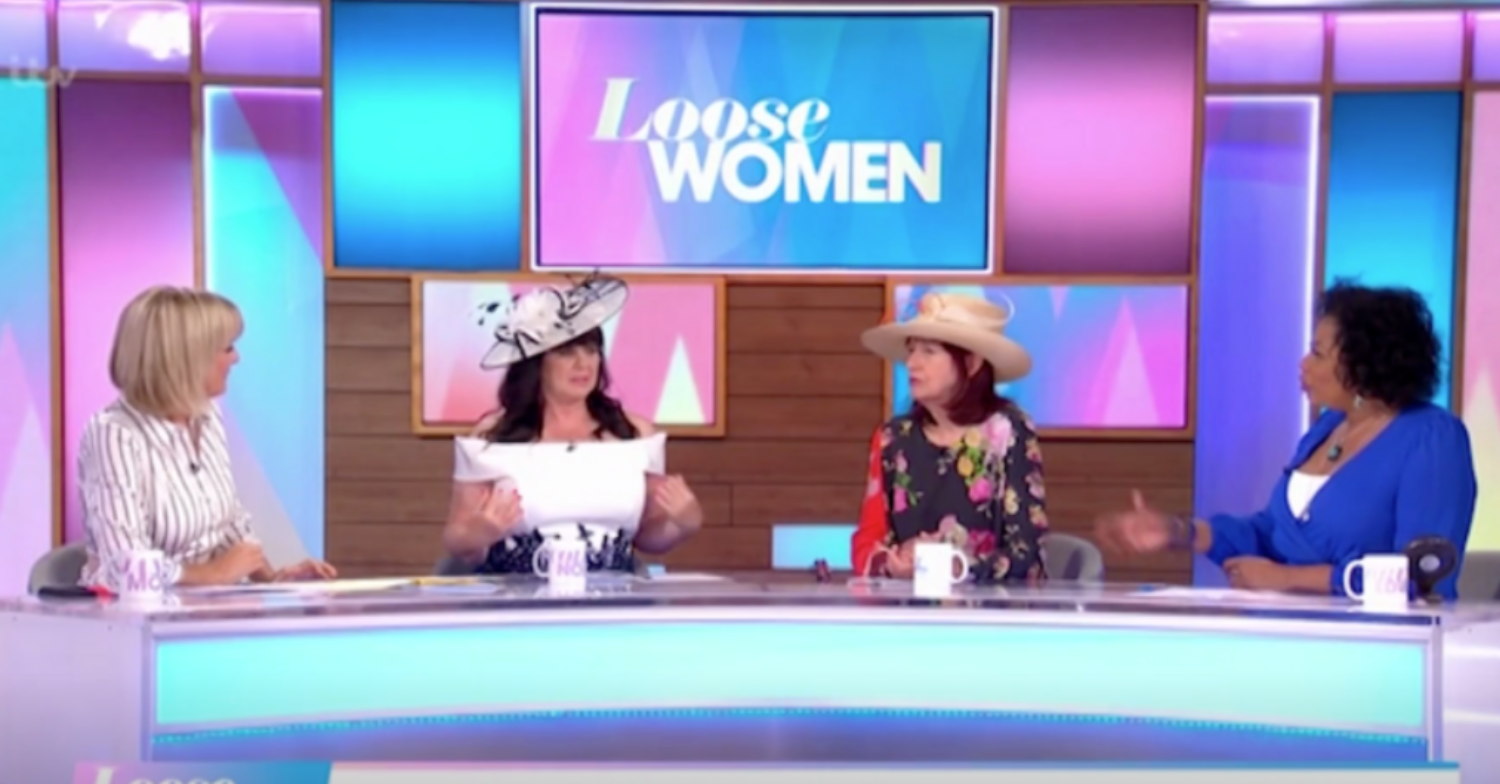 Coleen Nolan in wedding outfit alongside Loose Women co-stars