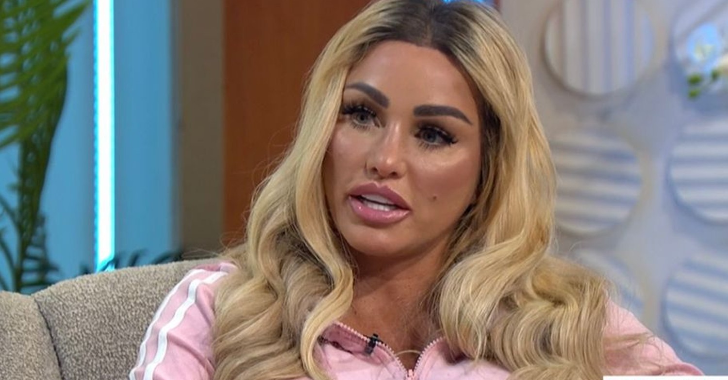 Katie Price being interviewed on Lorraine