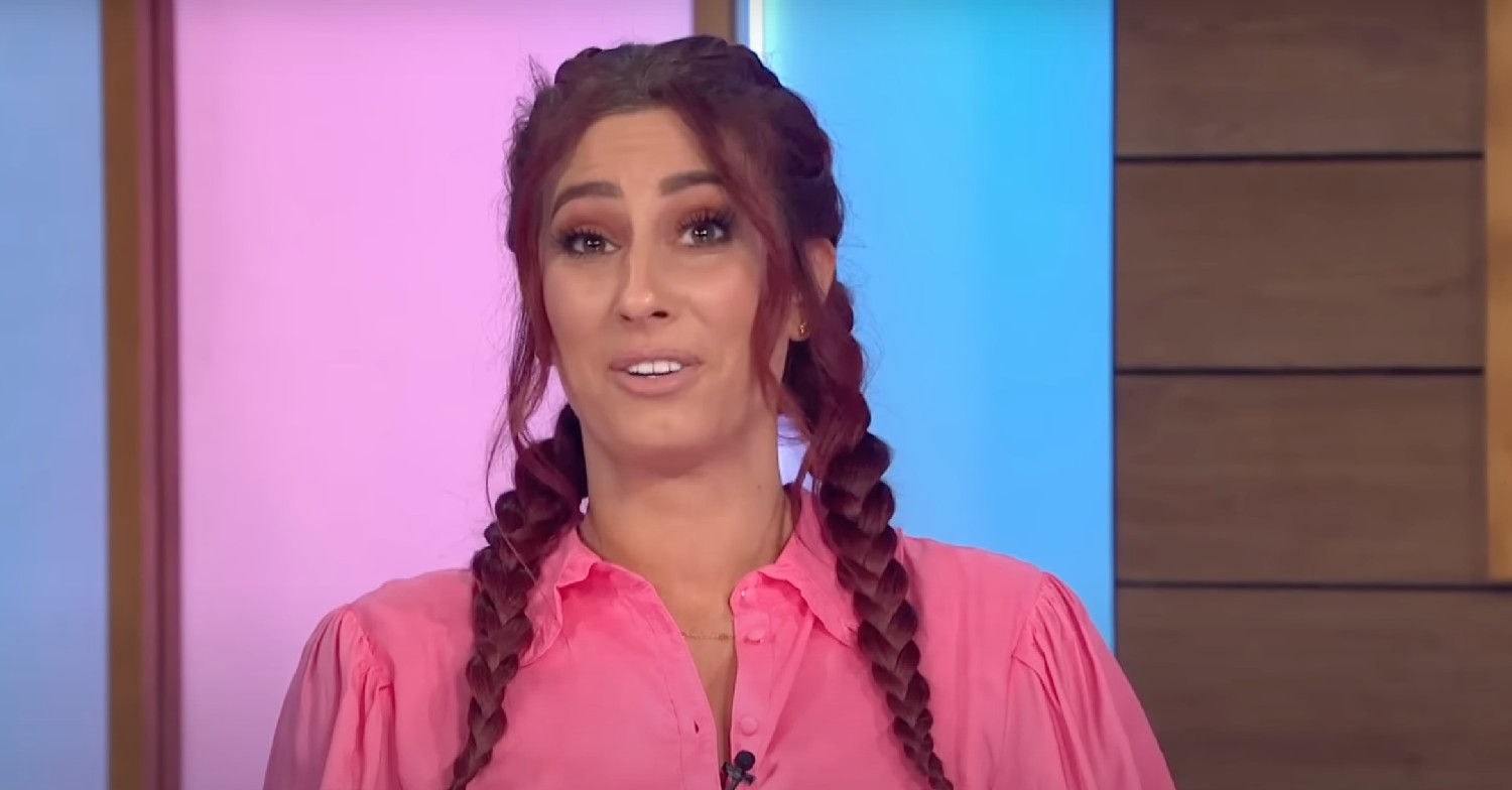 Stacey Solomon speaking on Loose Women