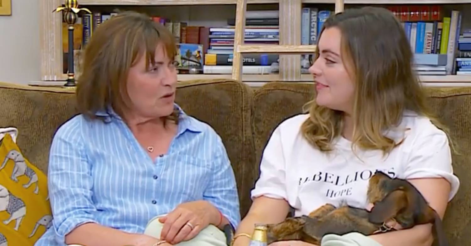 Lorraine Kelly and daughter Rosie Kelly Smith chat as they sit next to one another