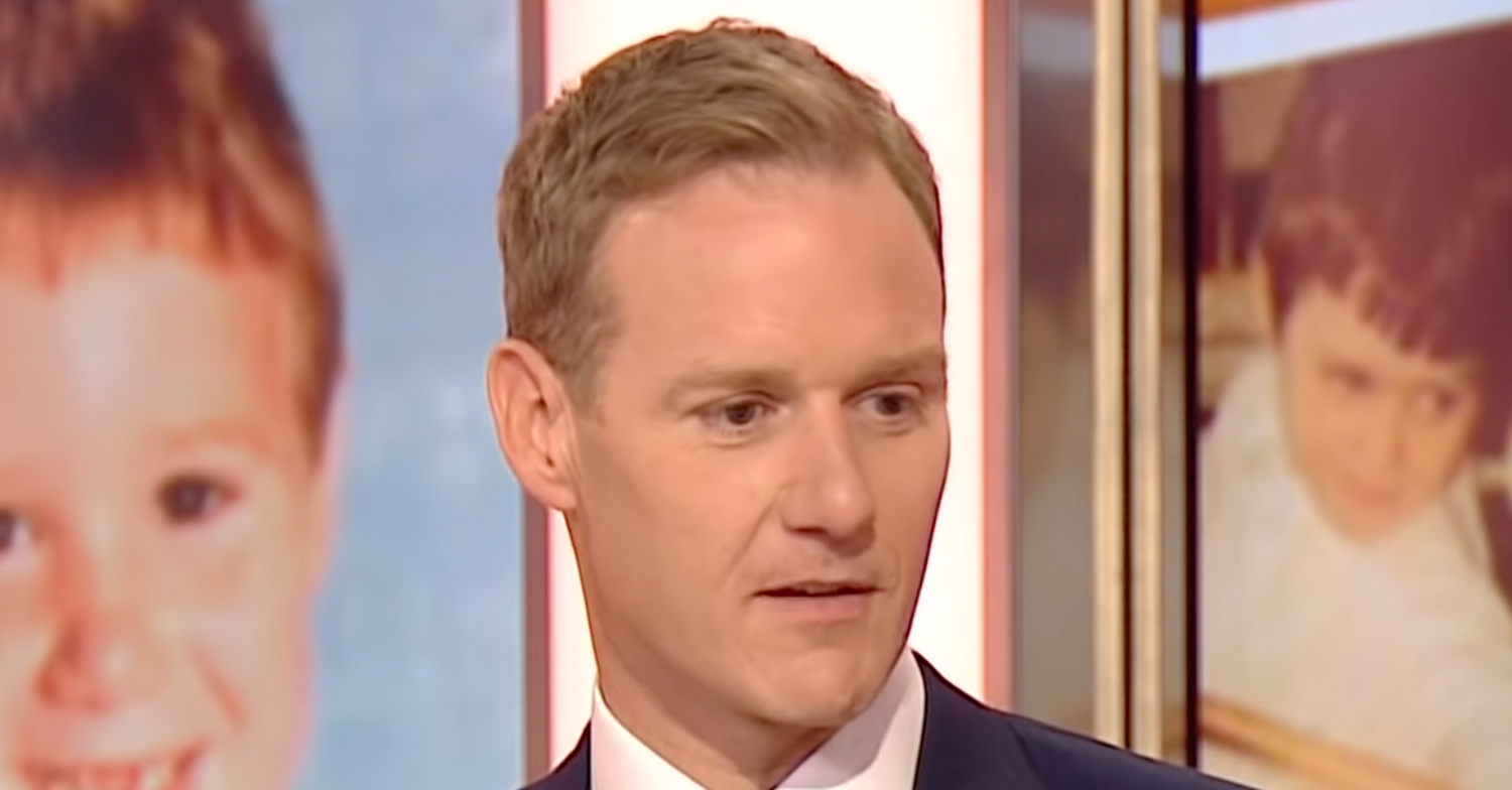 Dan Walker looking solemn on BBC Breakfast