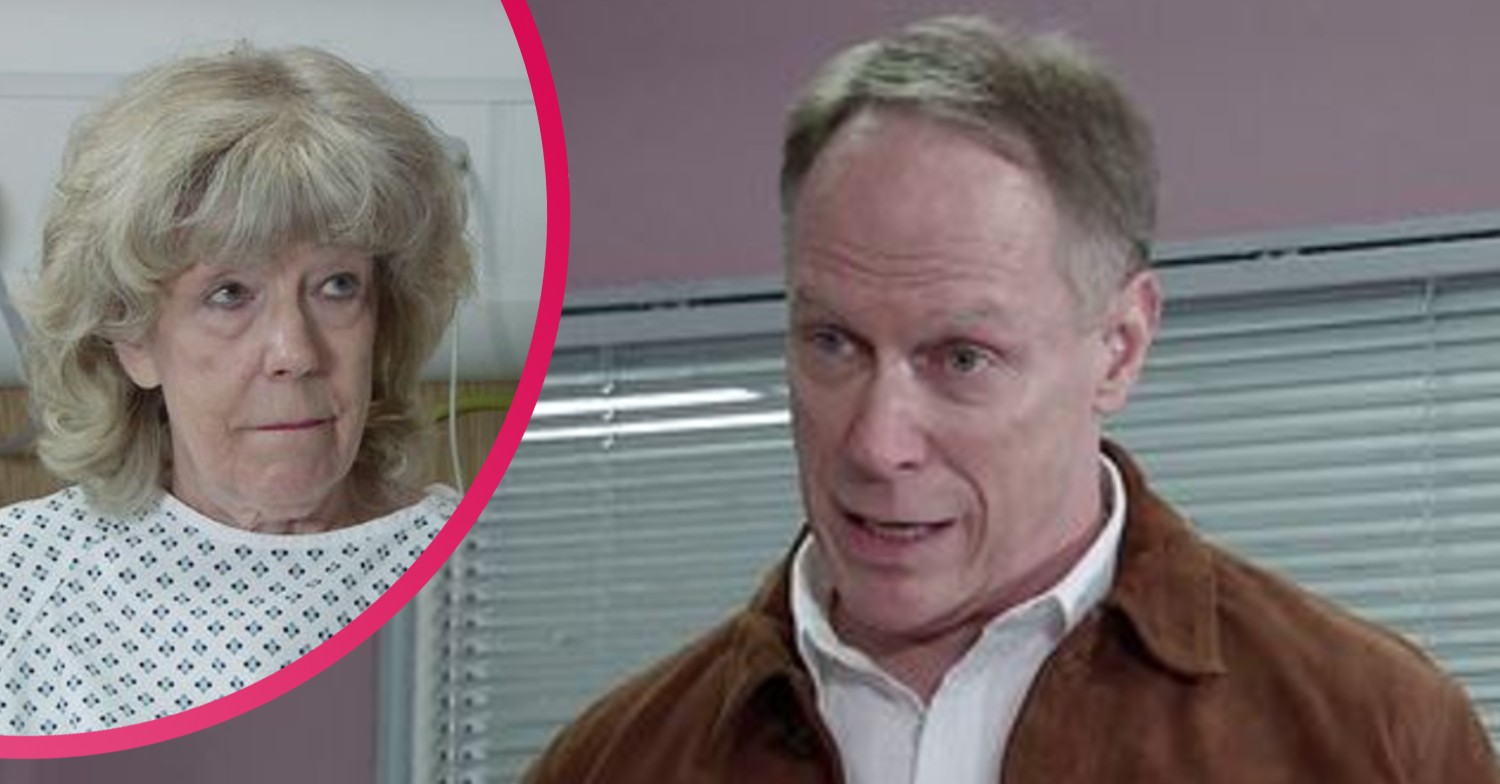 coronation street stephen reid visits Audrey in hospital