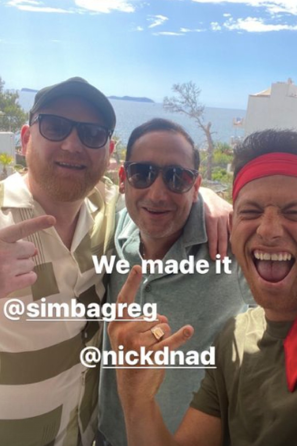 Joe Swash on his stag do in Ibiza