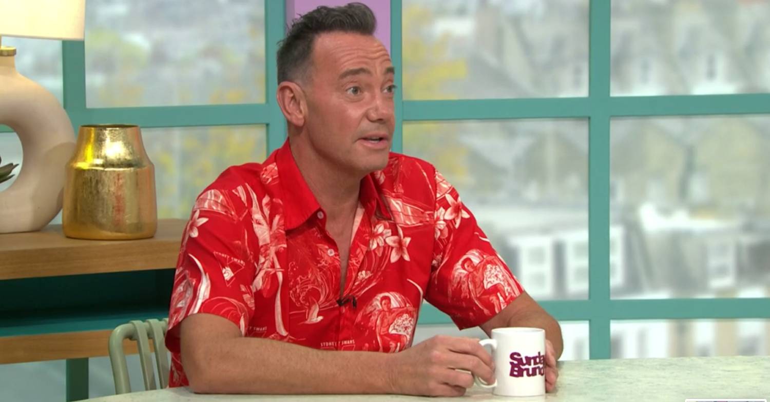 Strictly star Craig Revel Horwood holds his mug on Sunday Brunch