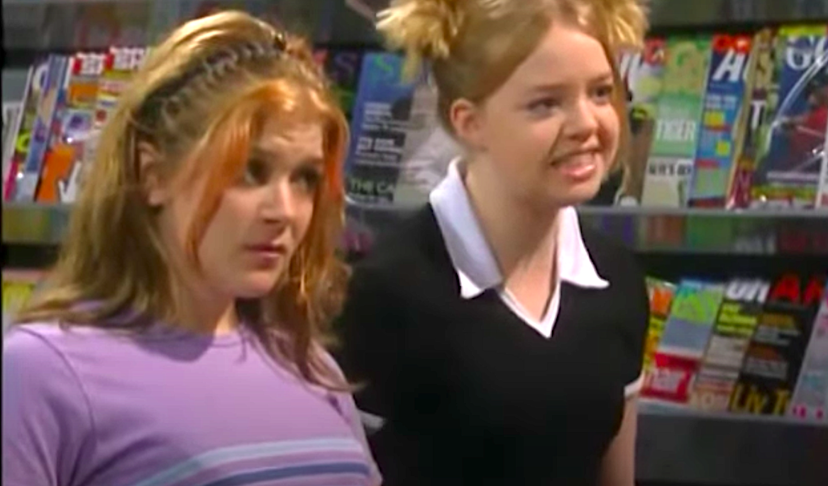 Leanne Battersby looks stroppy and Toyah friendly in Coronation Street newsagent