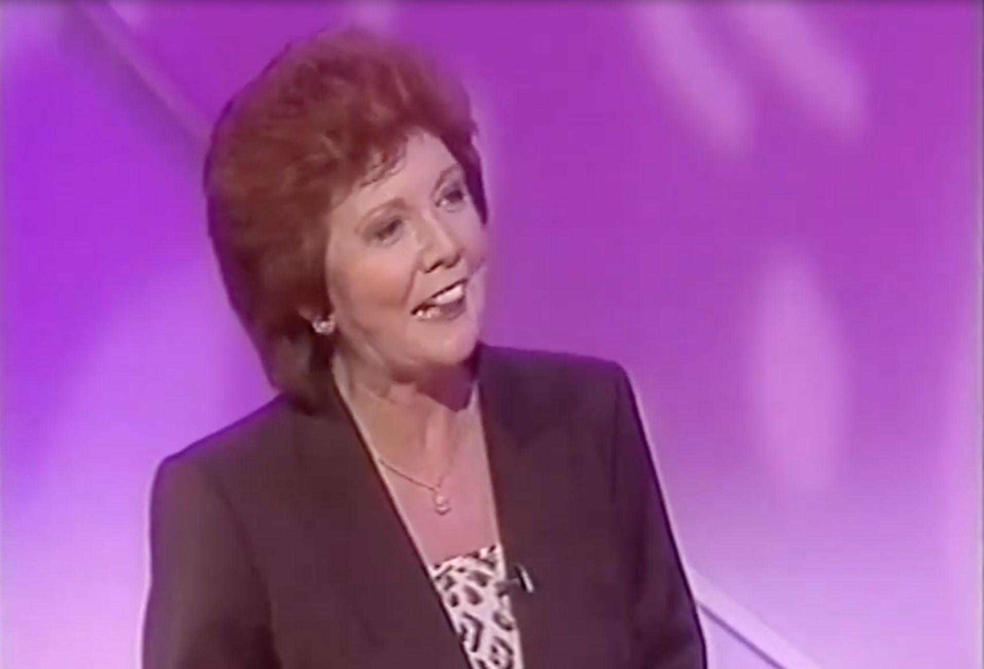 Cilla Black chatting on Blind Date