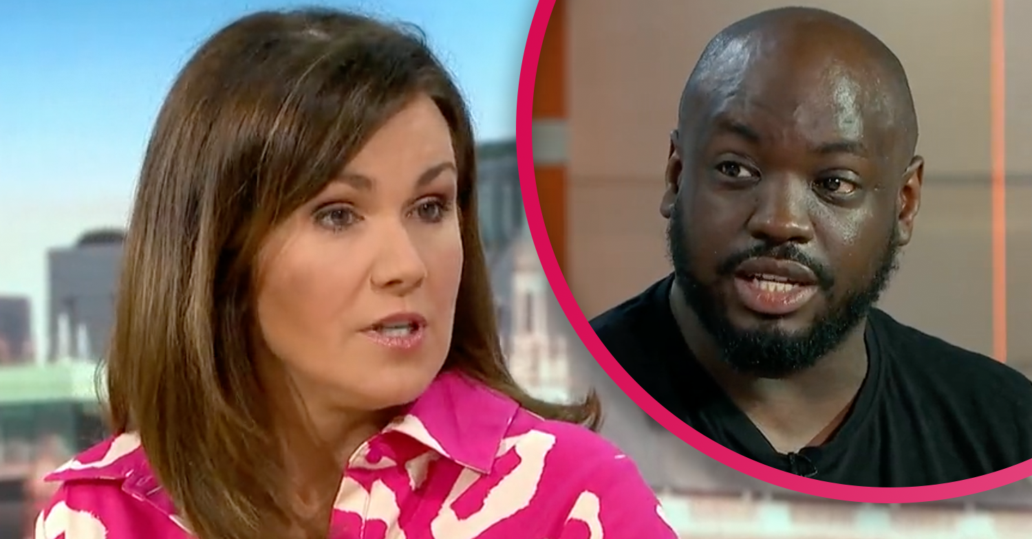 Susanna Reid looking irate on GMB today