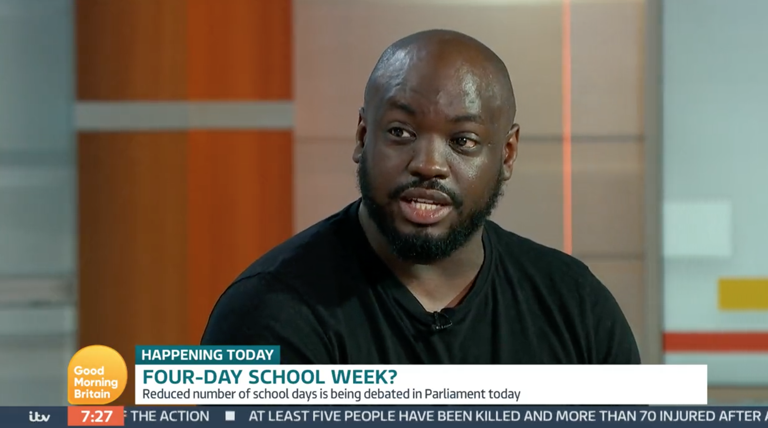 GMB guest making his point today