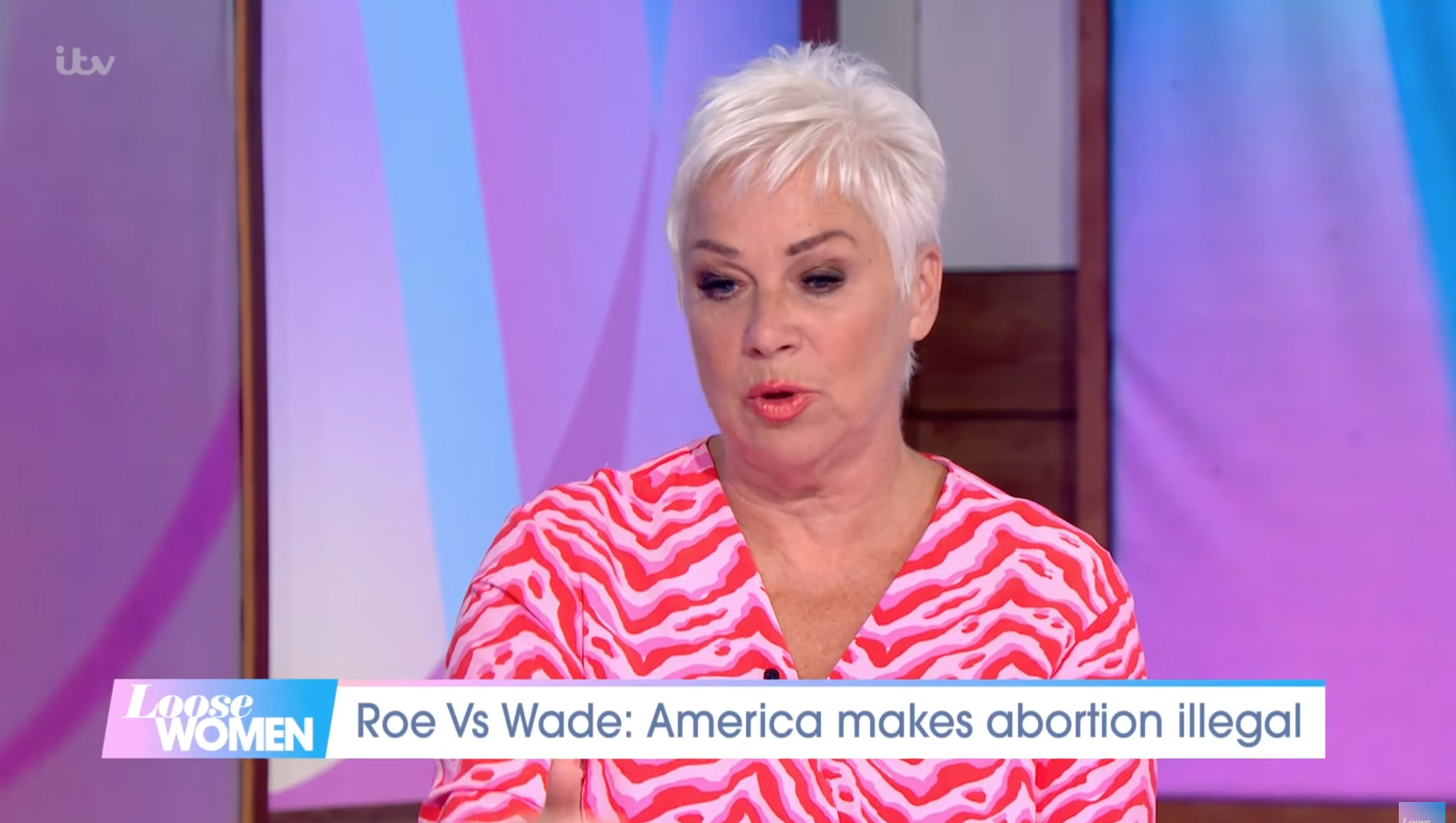 Denise welch making her point on Loose Women