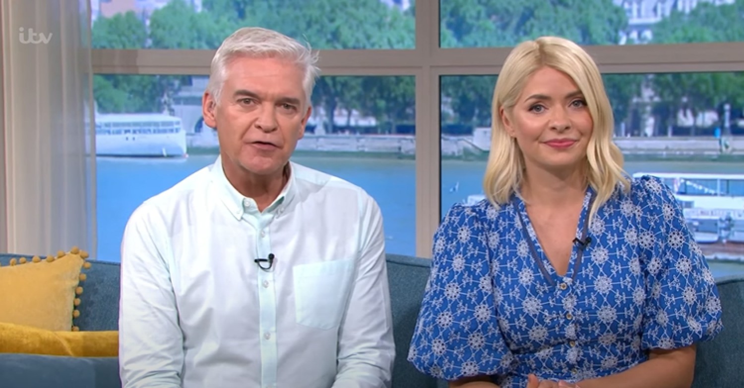 Phillip Schofield and Holly Willoughby on This Morning today