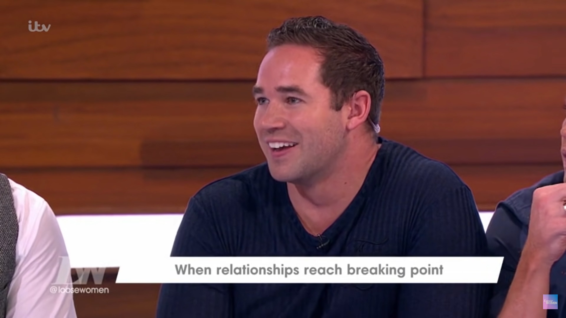 Kieran Hayler appearing on Loose Women with Katie Price