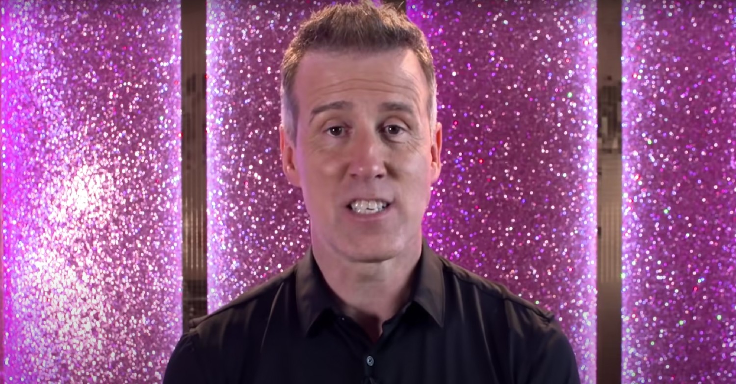 Strictly Come Dancing star Anton Du Beke speaking to camera 