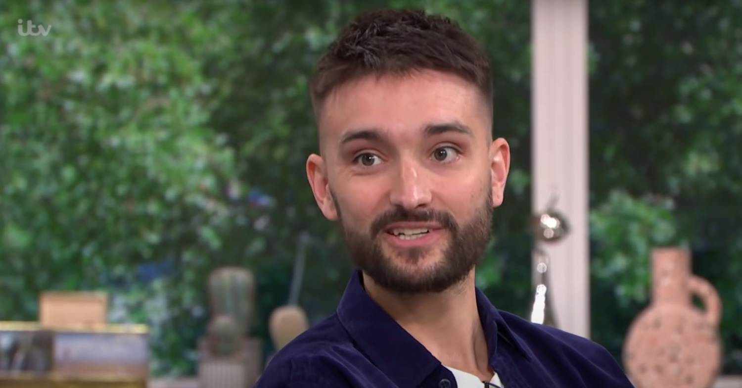 Tom Parker speaks during an appearance on This Morning