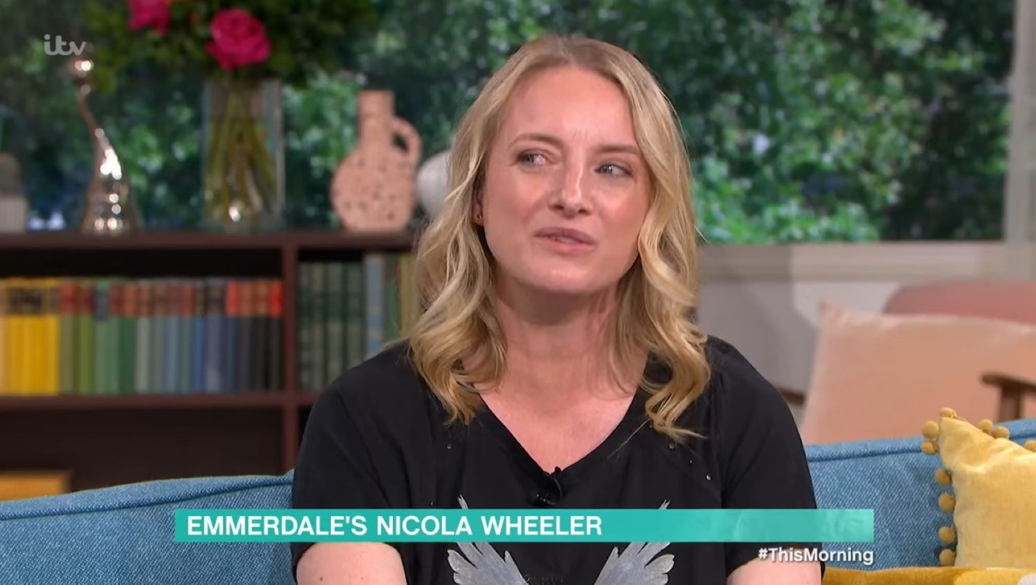 Emmerdale exit for Nicola Wheeler as she look sheepish on the This Morning sofa