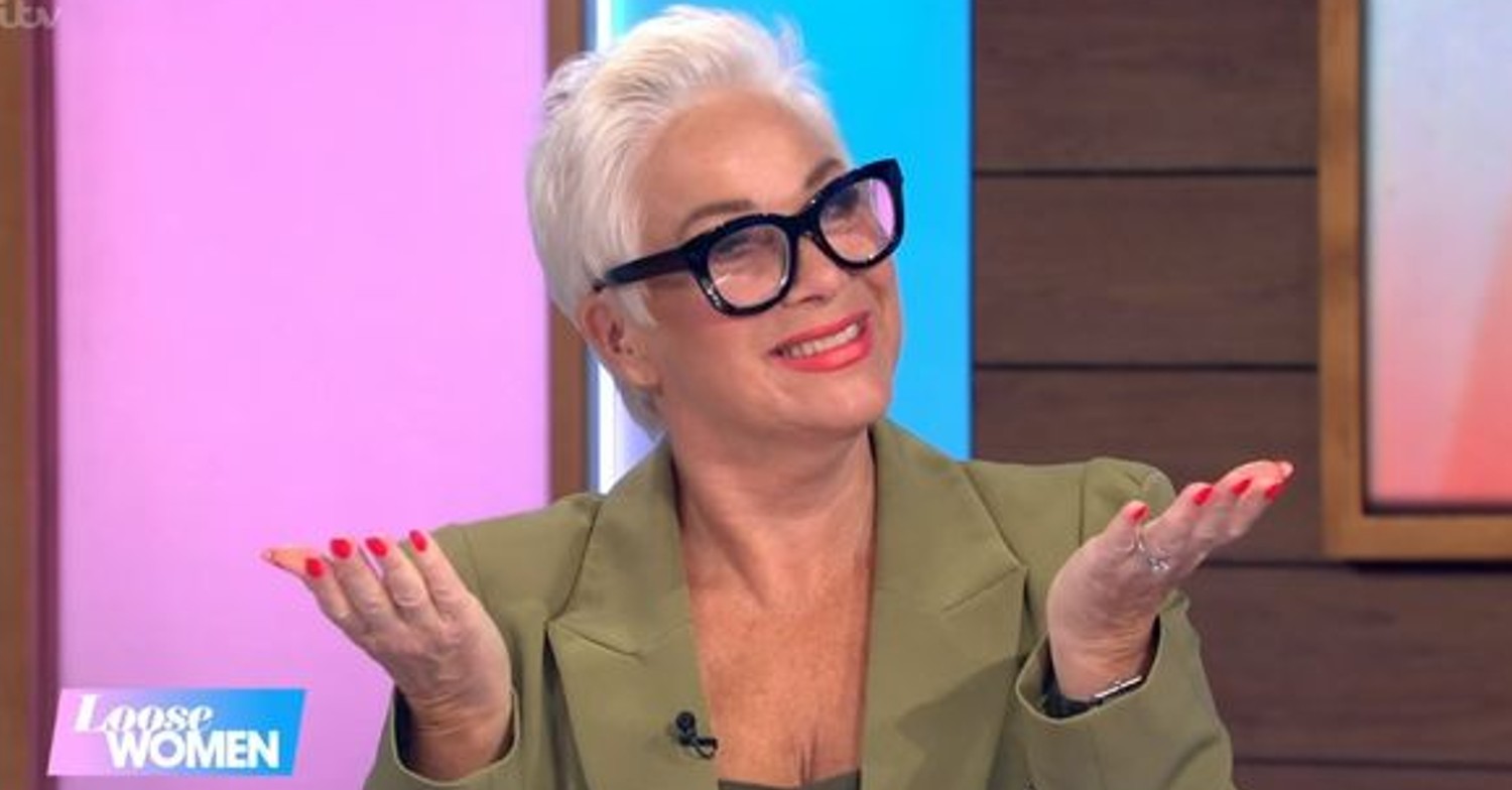 Denise Welch wearing glasses on Loose Women today