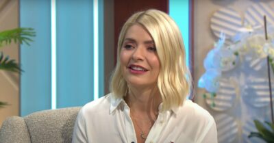 Holly Willoughby smiling on Lorraine