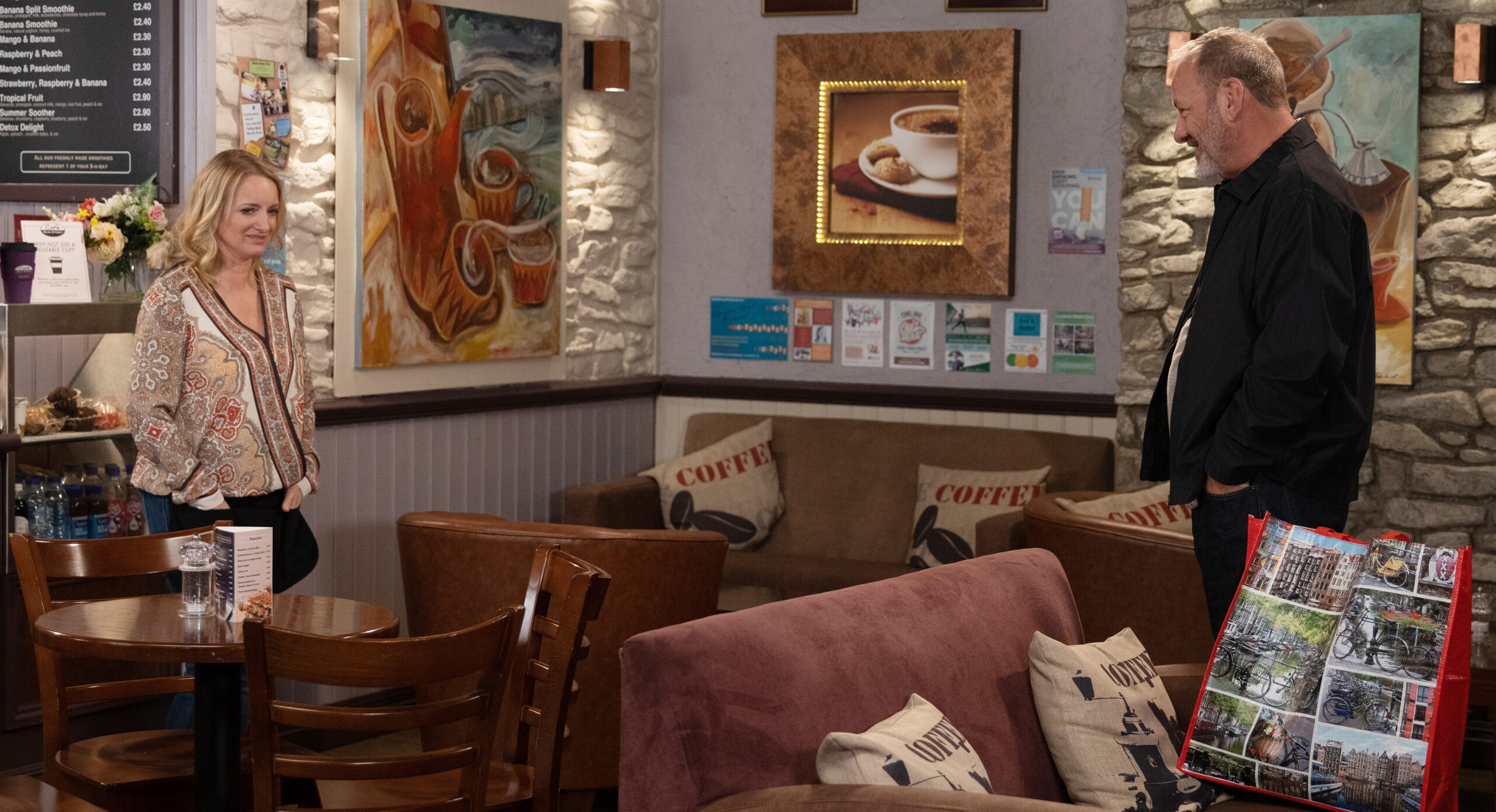 Emmerdale Nicola goes back to work when Jimmy returns