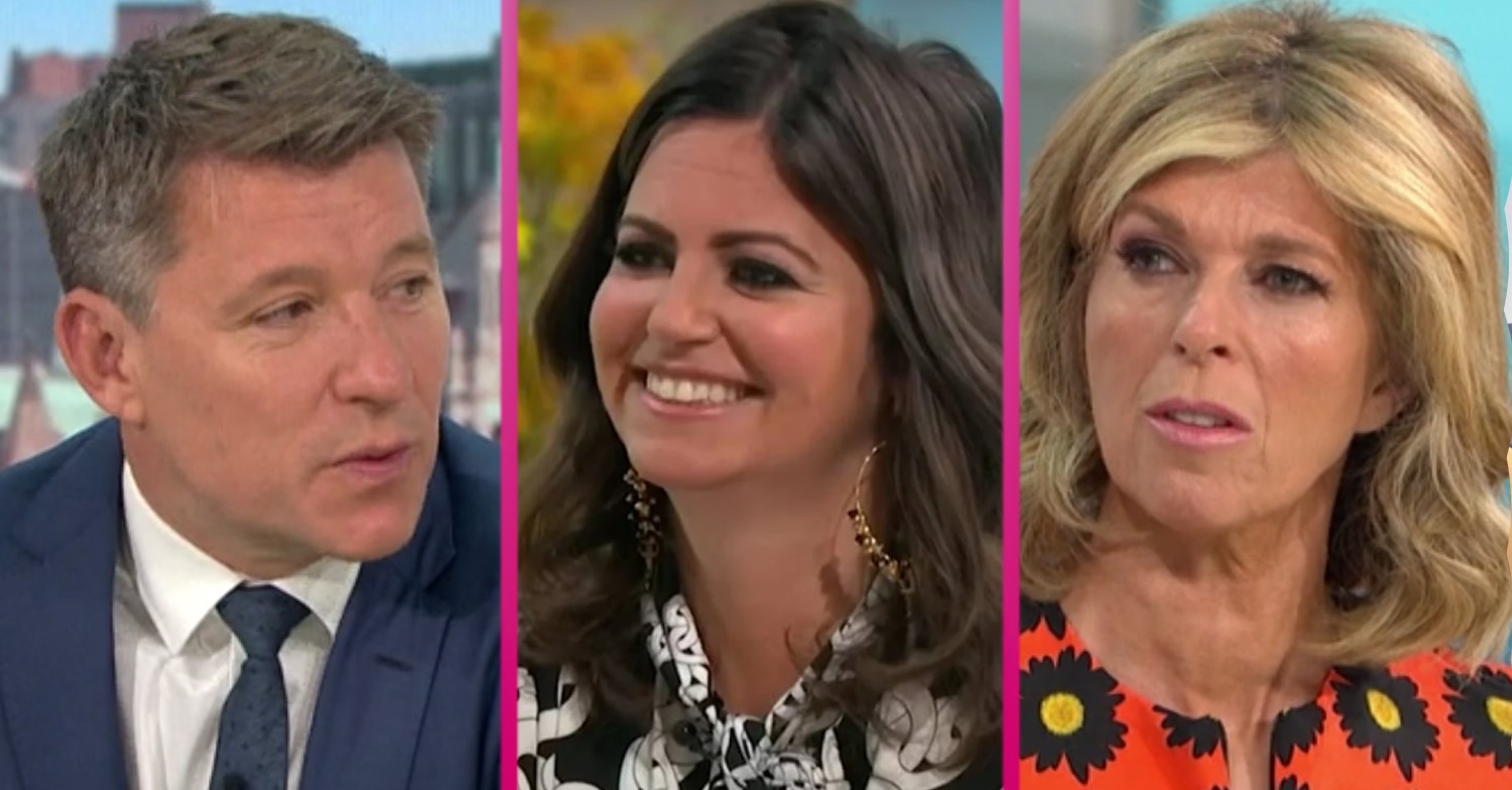 Ben Shephard and Kate Garraway look solemn on GMB today, flanking Deborah James