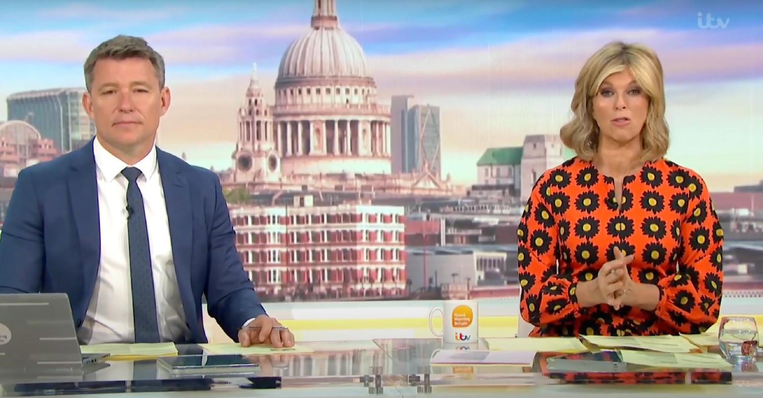 Ben Shephard and Kate Garraway hosting GMB today
