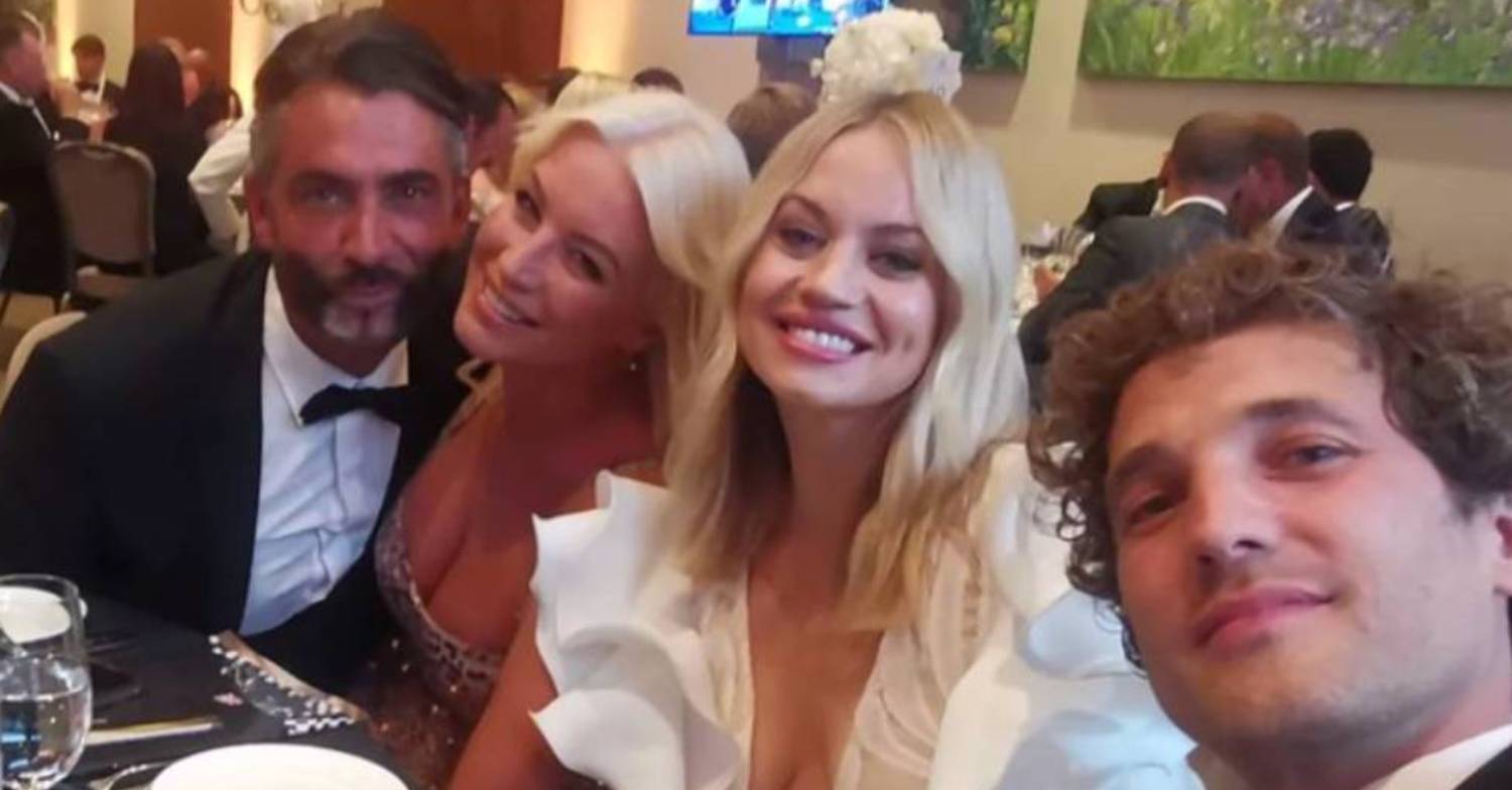 Denise Van Outen poses alongside Jimmy Barba, Kimberly Wyatt and Max Rogers