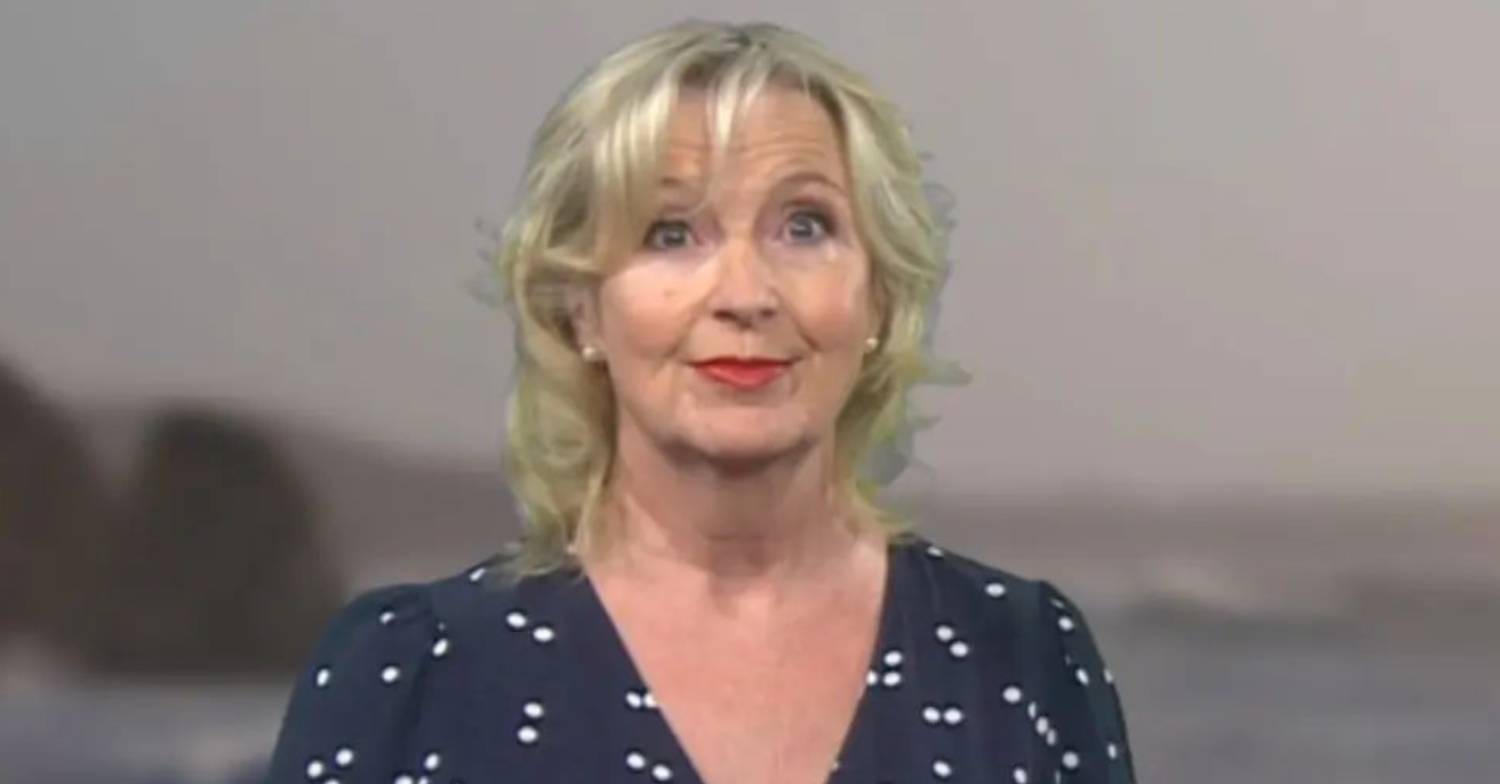 Carol Kirkwood looks bemused on BBC