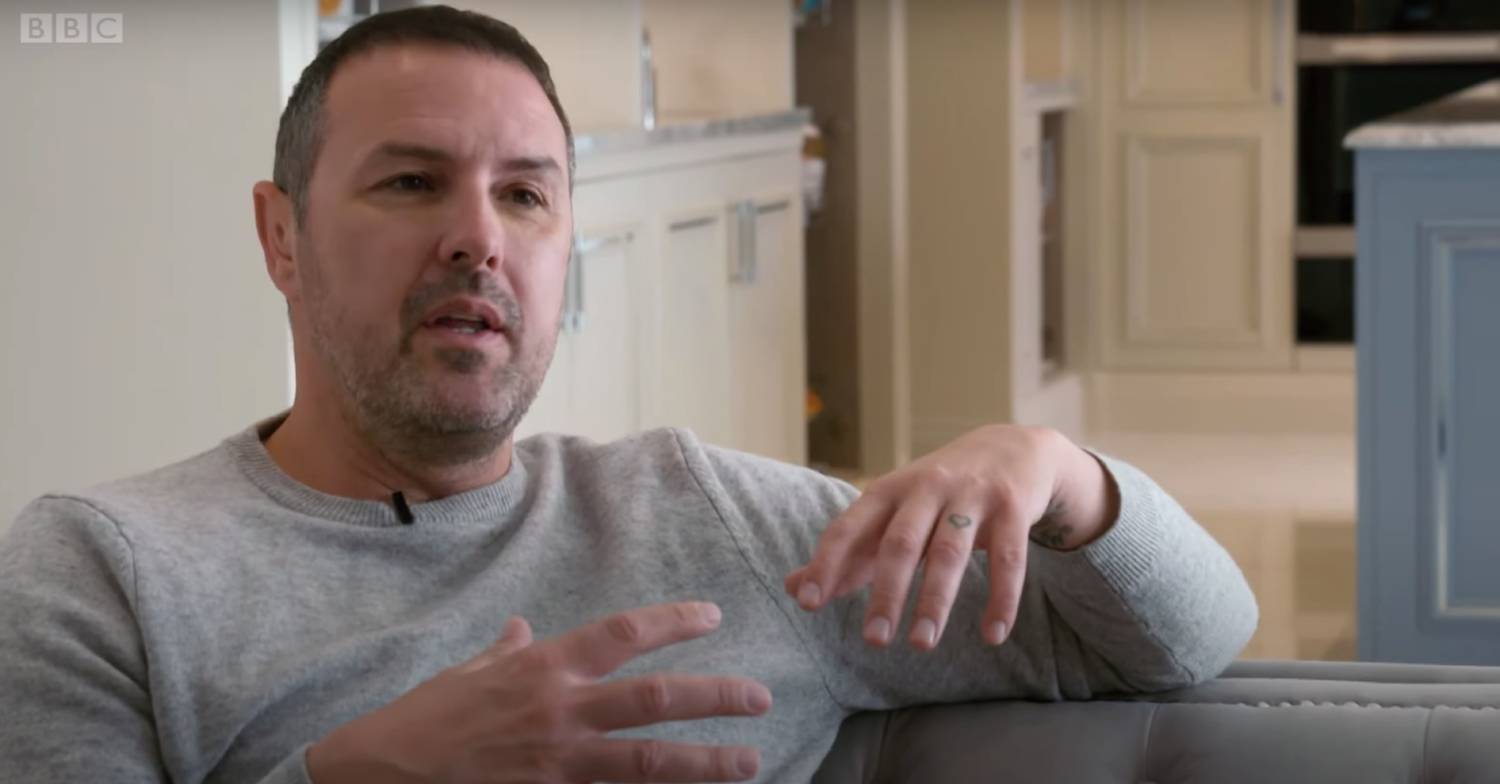Paddy McGuinness speaks to the camera