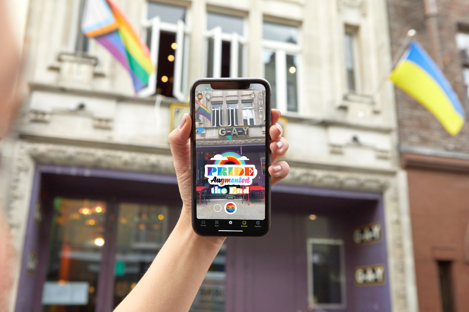 Snapchat's new AR Art Exhibition for Pride month