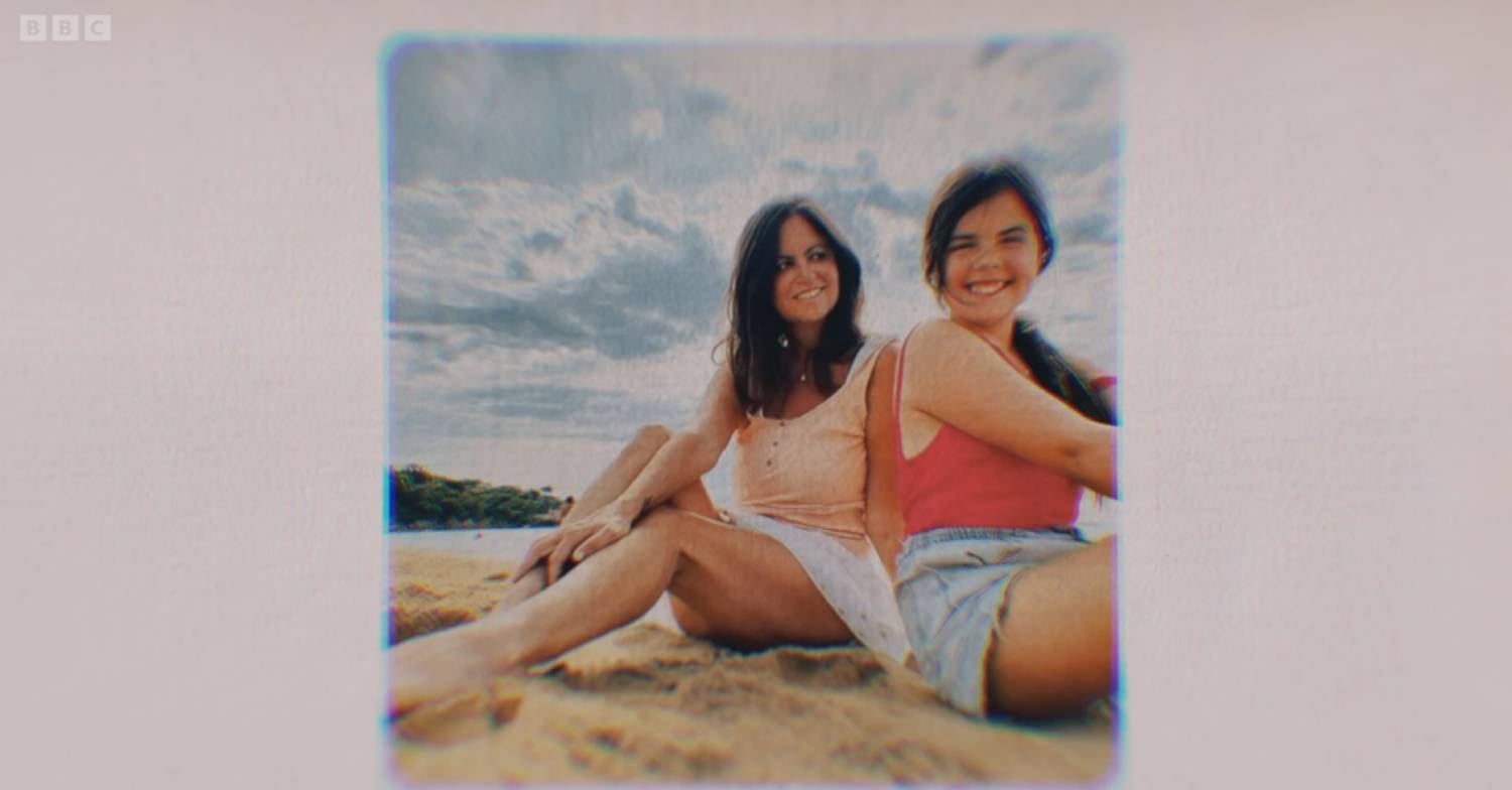 Deborah James looks at her daughter in BBC documentary