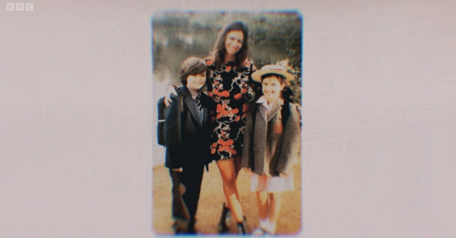 Deborah James puts her arms around her children