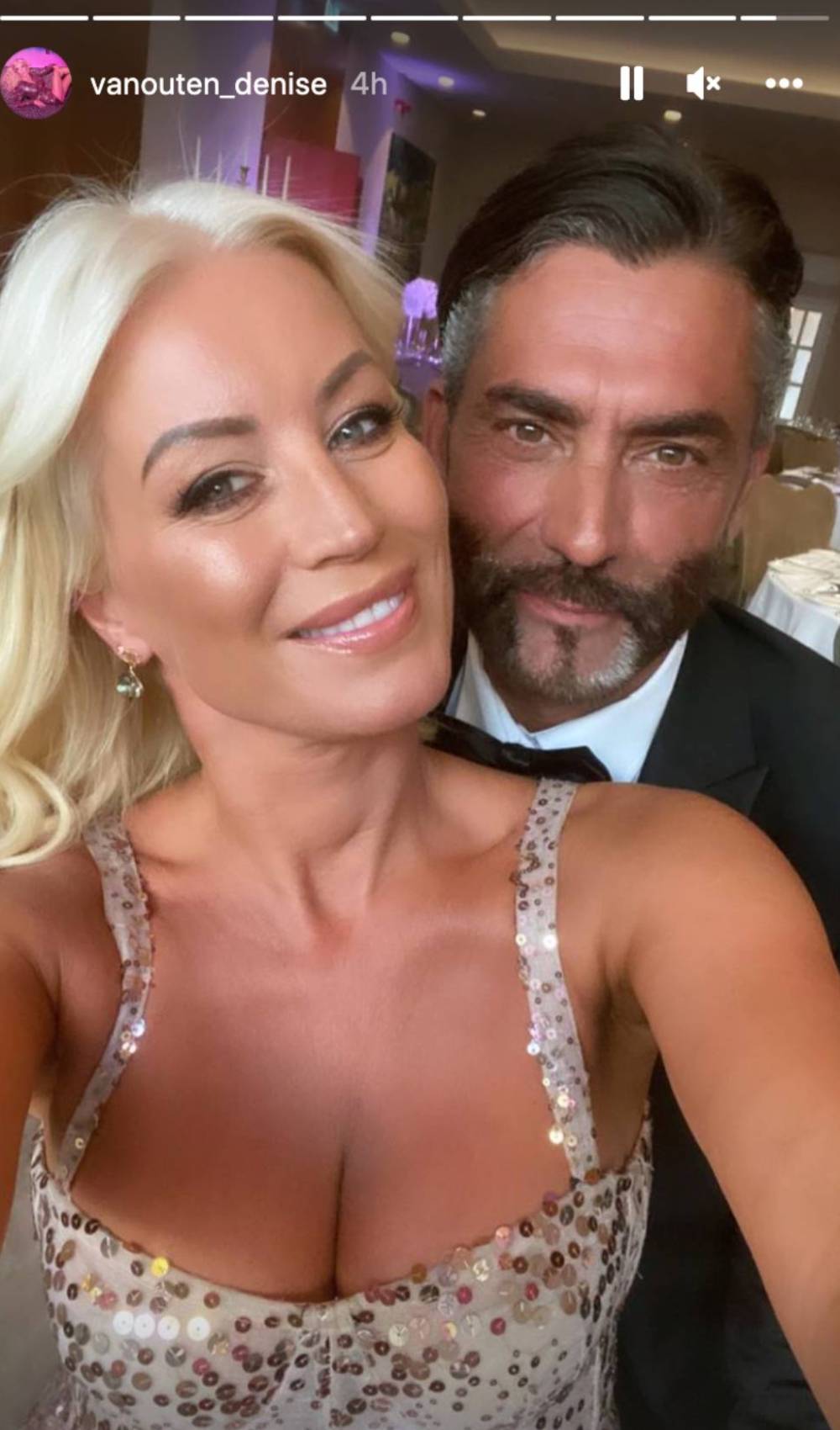 Denise Van Outen poses for a selfie with Jimmy