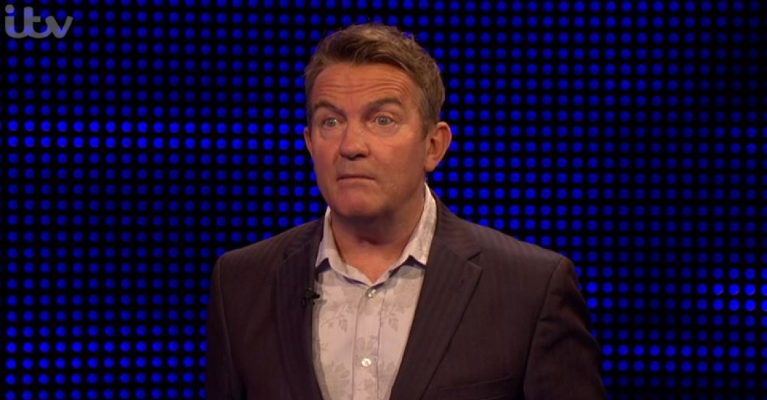 Bradley Walsh looking shocked on The Chase
