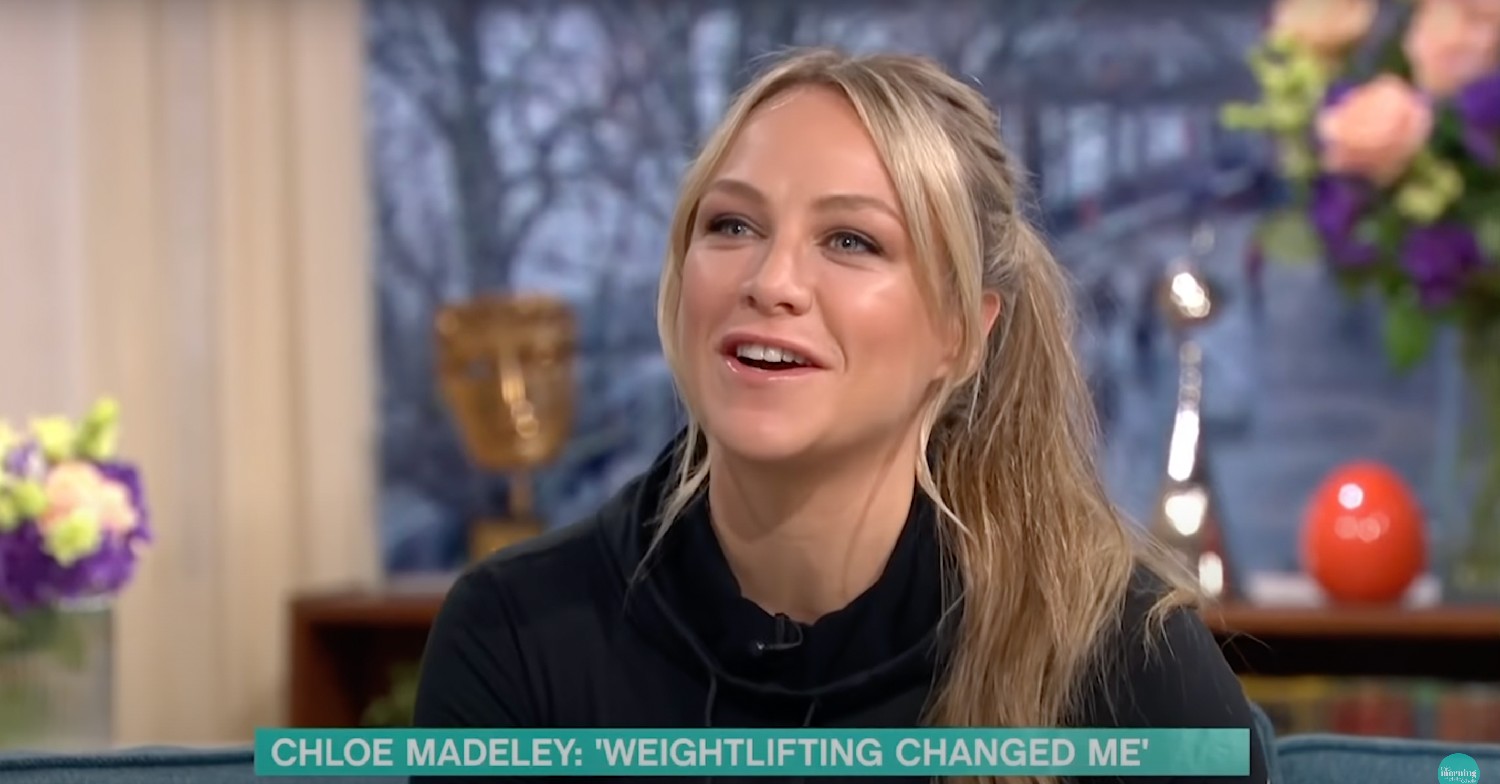 Chloe Madeley smiling on This Morning
