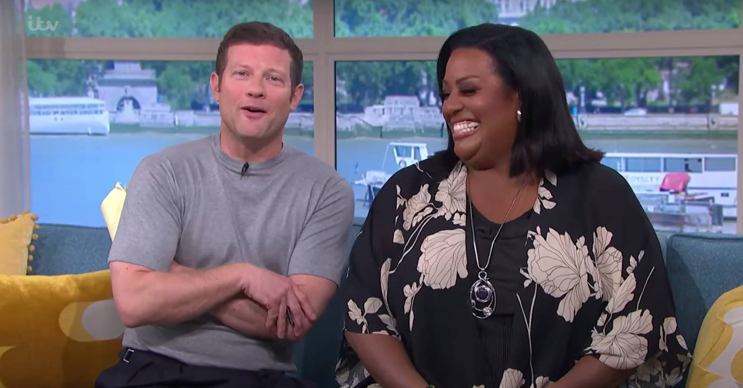 This Morning host Dermot O'Leary has a joke with Alison Hammond