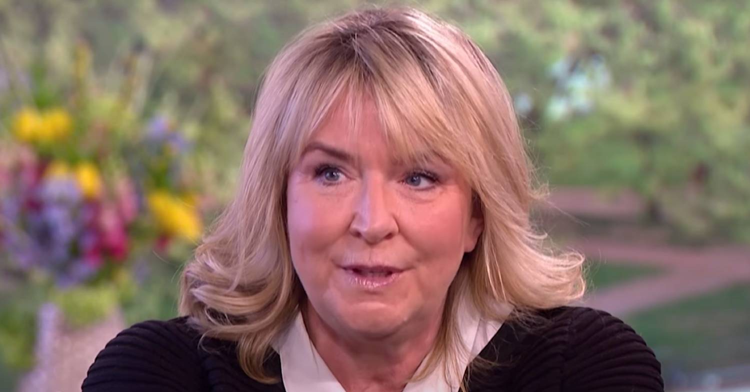Fern Britton looking surprised on This Morning