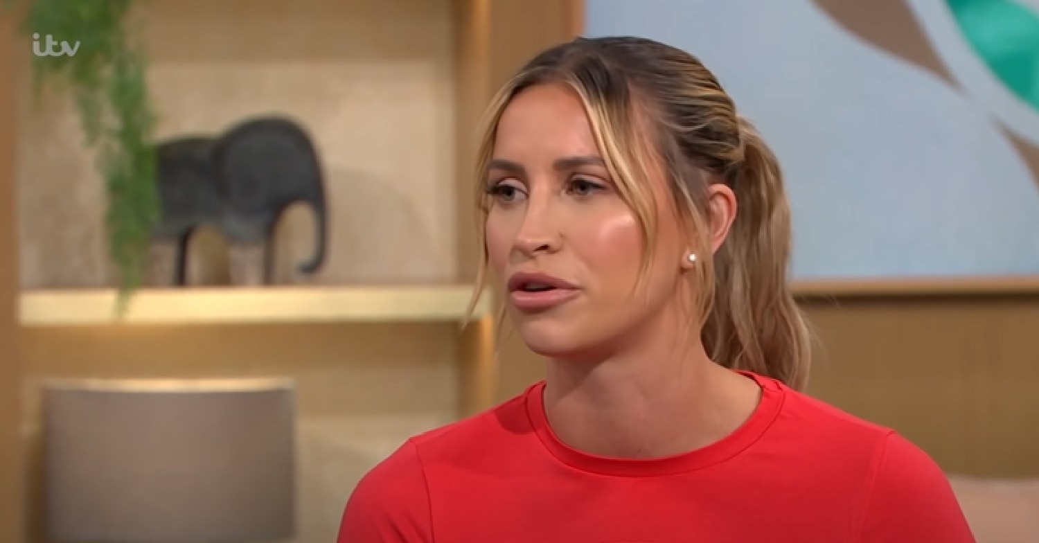 Ferne McCann in red outfit on This Morning